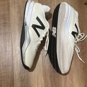 New Balance Men's Athletic Shoes in White and Black